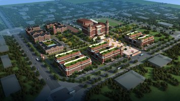 学校新区鸟瞰图